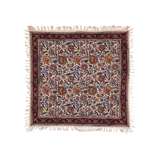 Main image of 波斯桌布：伊斯法罕传统 Kalamkari 印花 Qajar 款