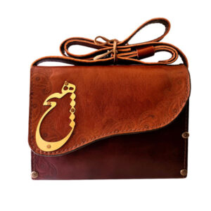 奢华手工皮革斜挎包 – 波斯 Hich 设计