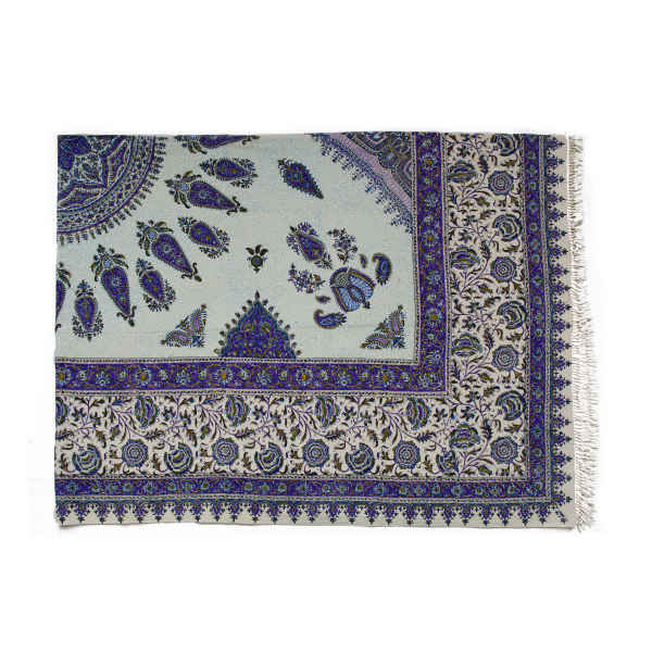 Main image of 波斯桌布：伊斯法罕传统 Kalamkari 印花 Sun 款