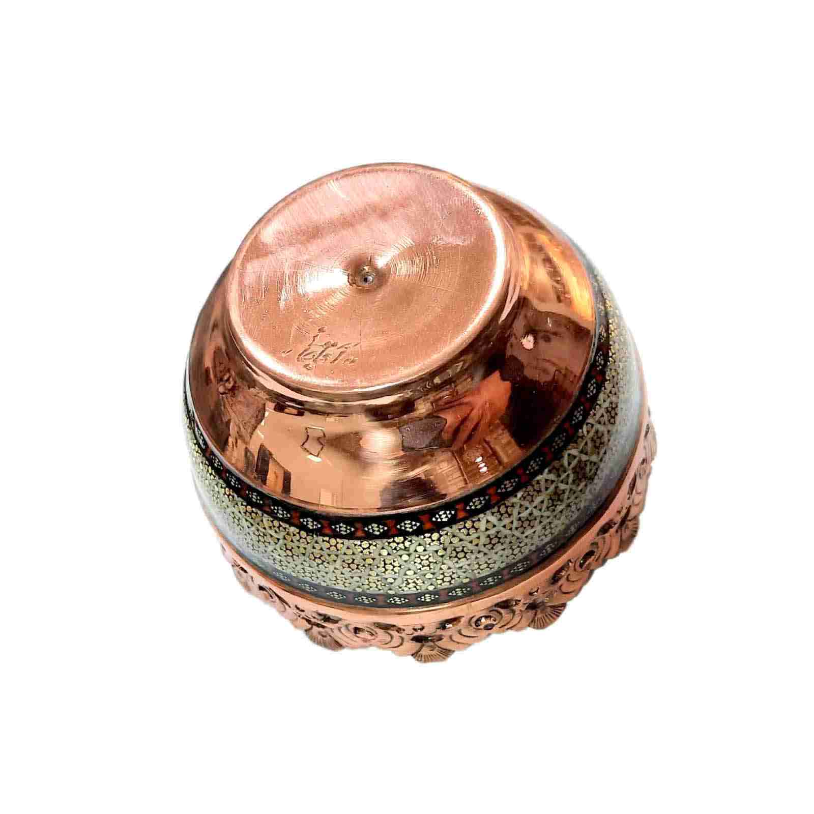 装饰坚果碗 波斯手工 Khatamkari 工艺 Mahtab 款