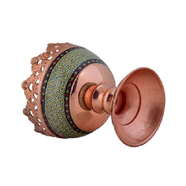 装饰坚果碗 波斯手工 Khatamkari 工艺 Khorshid 款