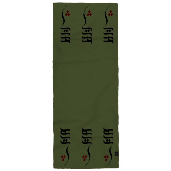 Main image of 女士纯黑披肩 带波斯书法 Hich