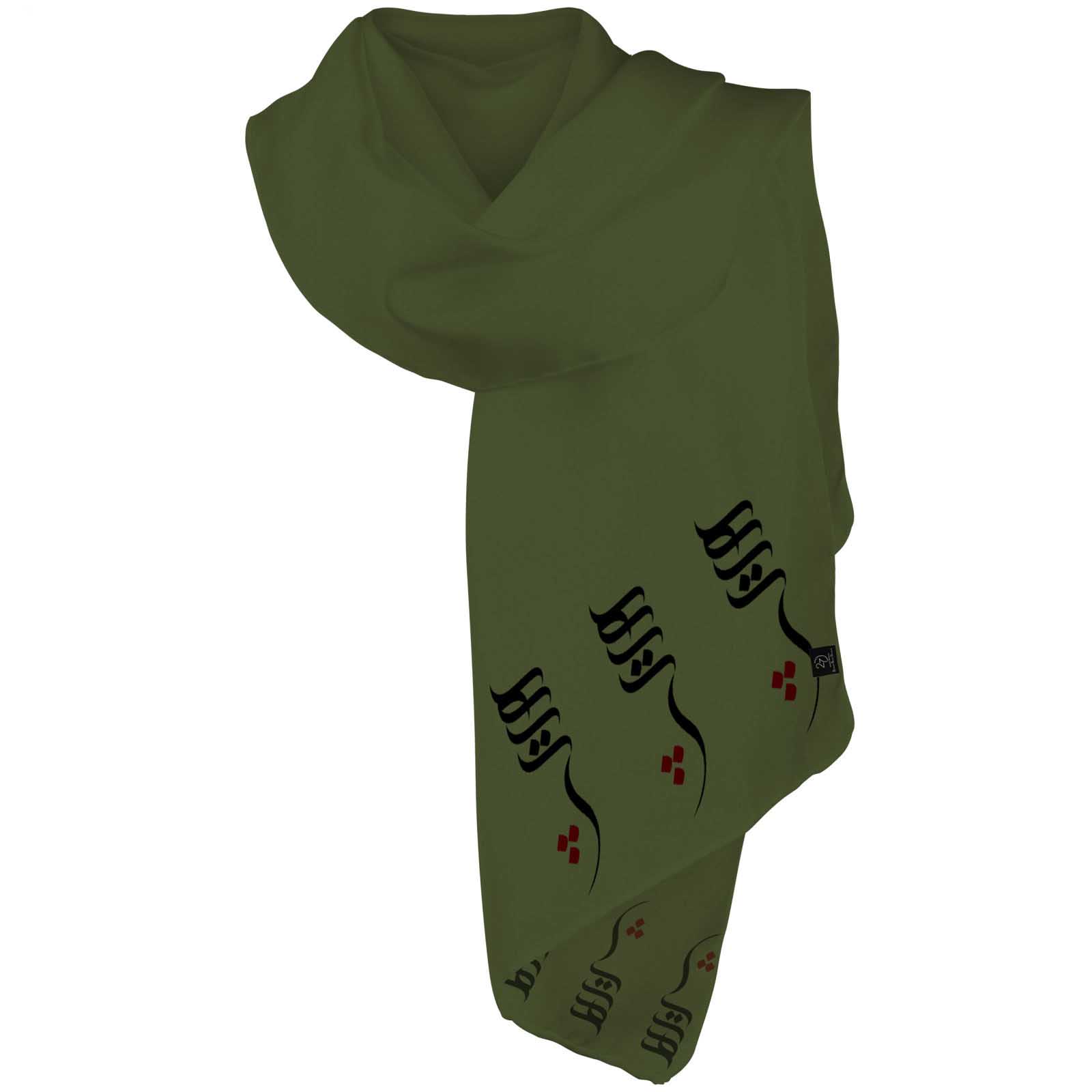 女士纯黑披肩 带波斯书法 Hich