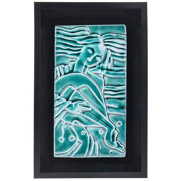 Main image of 装饰性波斯陶瓷艺术模型 – 乌德琴演奏者