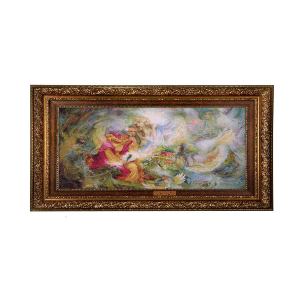 Main image of 波斯挂毯，塔布里兹出产，描绘 Hasti 迷你画