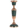 手工波斯铜烛台 – 镶嵌绿松石设计 – Yas