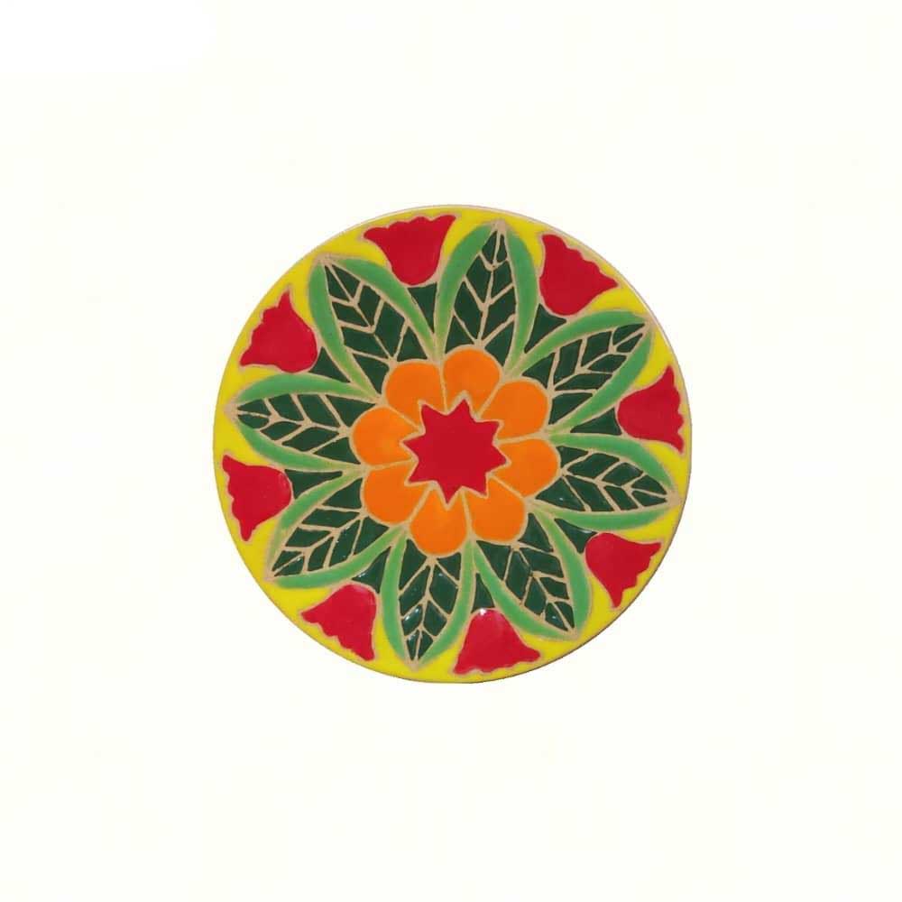 陶瓷 Haft-sin 套装，用于 Nowruz 波斯新年 黄色款