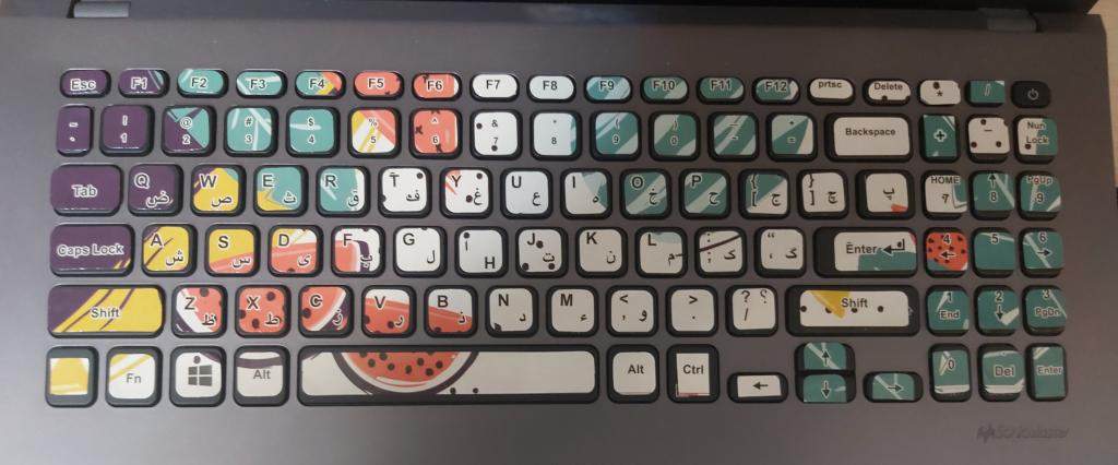 波斯语（法尔西语）键盘贴纸