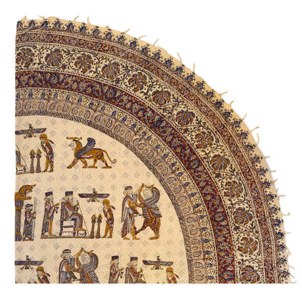 Main image of 波斯桌布：伊斯法罕传统 Kalamkari 印花 Takht-e Jamshid