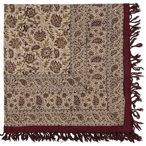 Main image of 波斯桌布 —— 伊斯法罕传统卡拉姆卡里木版印花 Atrian 款