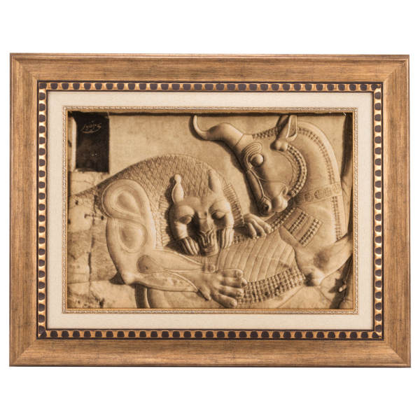 Main image of 手工波斯图案地毯，塔布里兹出产，描绘波斯波利斯