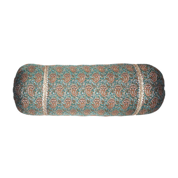 Main image of 配优雅 Termeh 面料的传统波斯圆柱抱枕 (2 件)