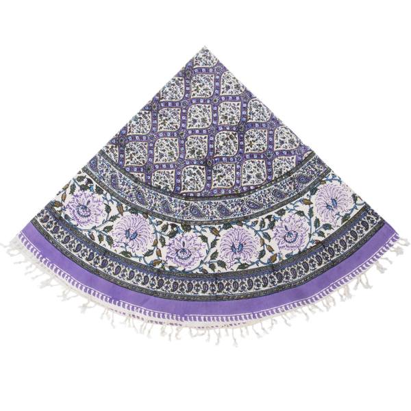 Main image of 波斯桌布 —— 伊斯法罕传统卡拉姆卡里木版印花 蓝色款