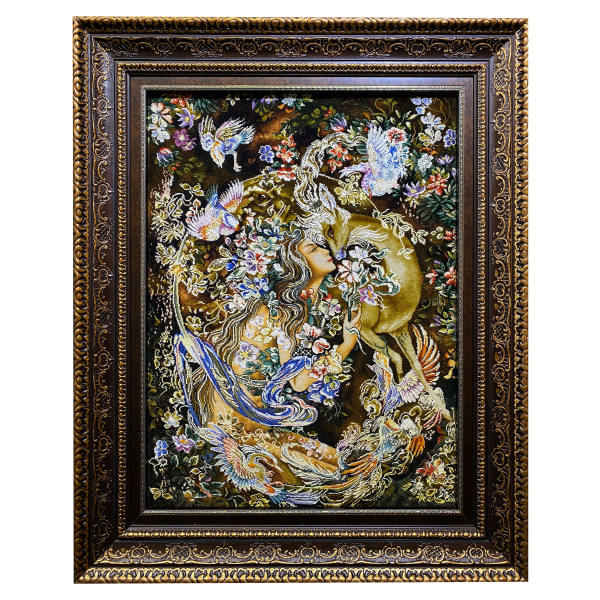 Main image of 手工结制波斯挂毯 —— 来自塔布里兹，描绘微型画