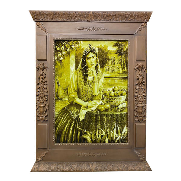 Main image of 手工结制波斯挂毯 —— 来自塔布里兹，描绘卡扎尔少女