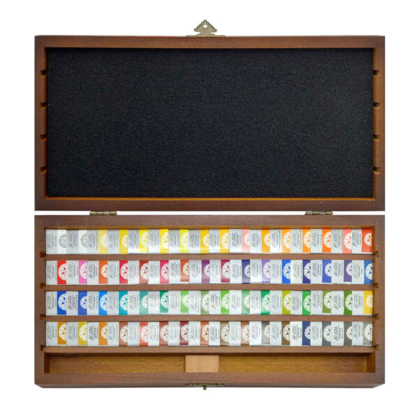 阿弗拉64色木盒水彩套装