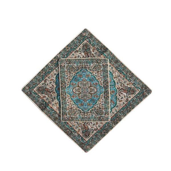 波斯 Termeh 豪华伊斯兰祈祷垫（Sajada）—— 蓝色款