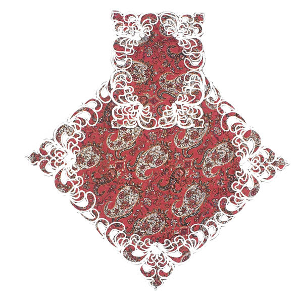 Main image of 旅行便携式祈祷垫 —— 穆斯林专用，口袋尺寸，波斯佩斯利图案