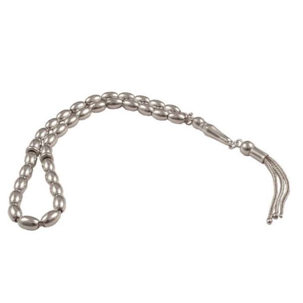 Main image of 伊斯兰银念珠：33颗祈祷珠手工塔斯比 扎希拉丁尼