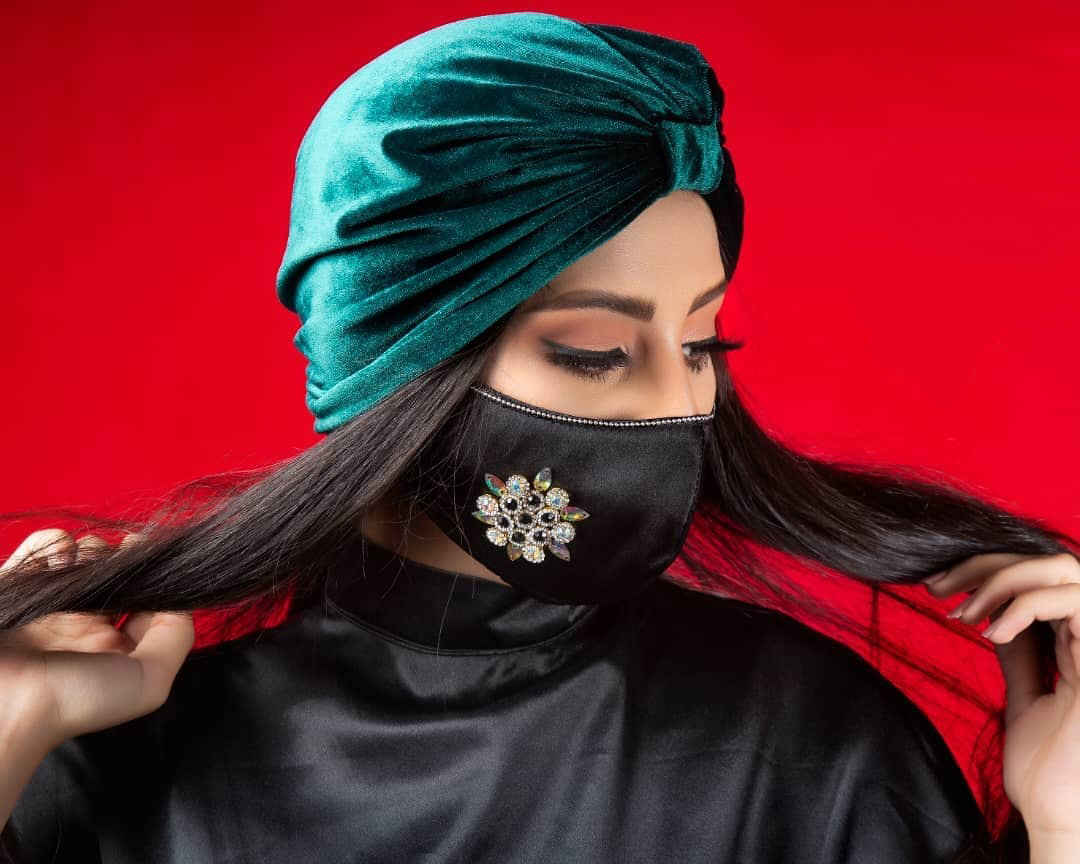 手工刺绣女士口罩