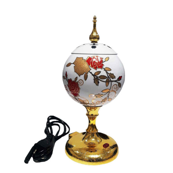 电动 Bakhoor 与 Esfand 烟熏炉 – 花卉设计