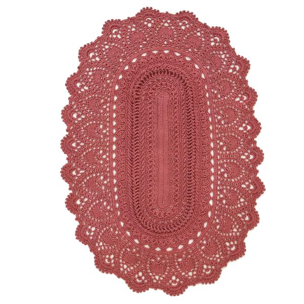 Main image of 手工编织波西米亚风格地毯 —— 椭圆形款