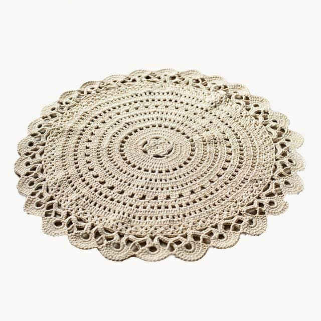 手工编织波西米亚风格地毯 —— 闪耀太阳图案