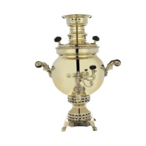 波斯黄铜茶炊 装饰性木炭茶具 4升