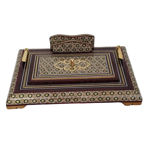 Main image of 经典木质笔筒 – 正宗 Khatamkari 工艺