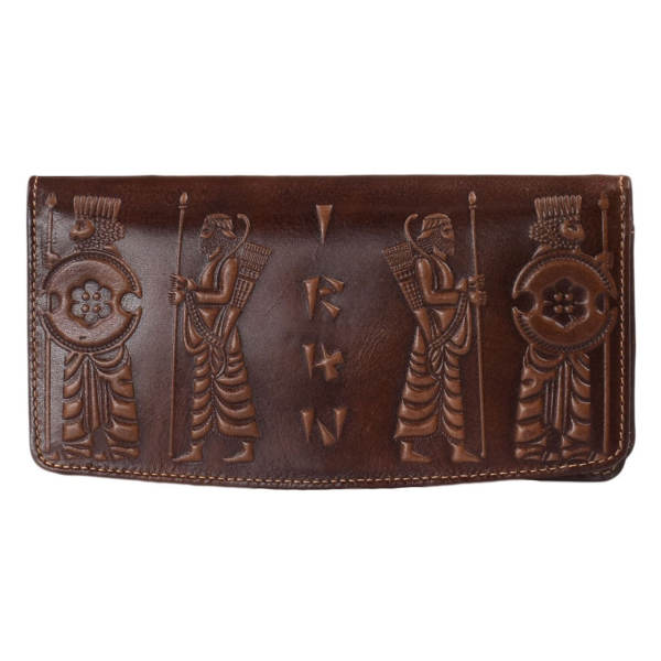 Main image of 波斯皮革长款钱包 – Hakhamanesh 设计