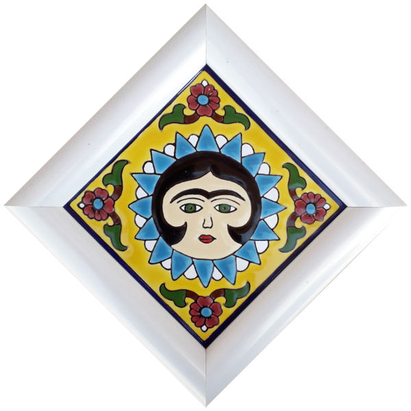 Main image of 装饰性波斯镶框陶瓷砖 – 太阳