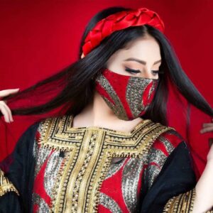 手工时尚刺绣女士口罩 – Hasti 款