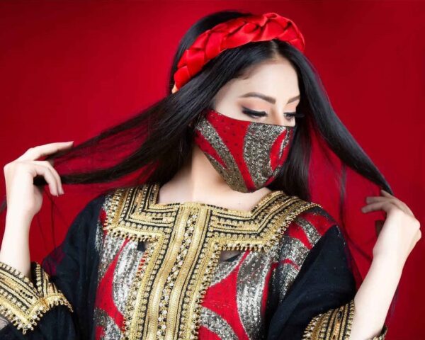 手工时尚刺绣女士口罩 – Hasti 款