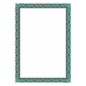 青绿色波斯彩饰 A4 纸（100 张）