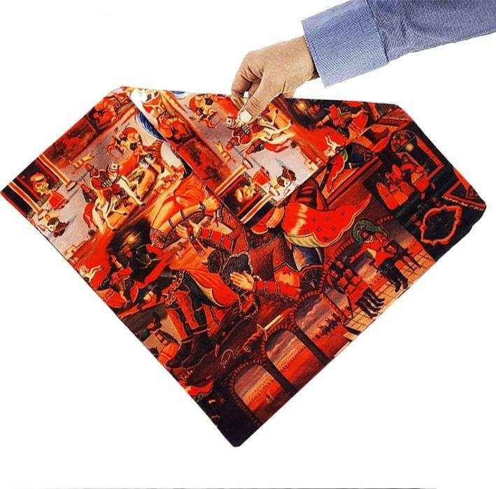 波斯天鹅绒靠垫套 – Shahnameh 印花设计(2件套)