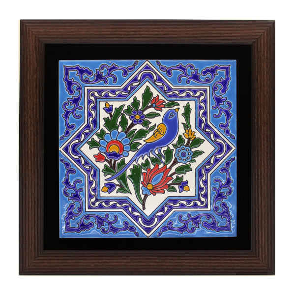 Main image of 装饰性波斯镶框陶瓷砖 – 星星