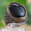Thumbnail 6: 波斯玛瑙银戒指（男士款，优雅黑色）
