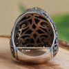 Thumbnail 5: 波斯玛瑙银戒指（男士款，优雅黑色）