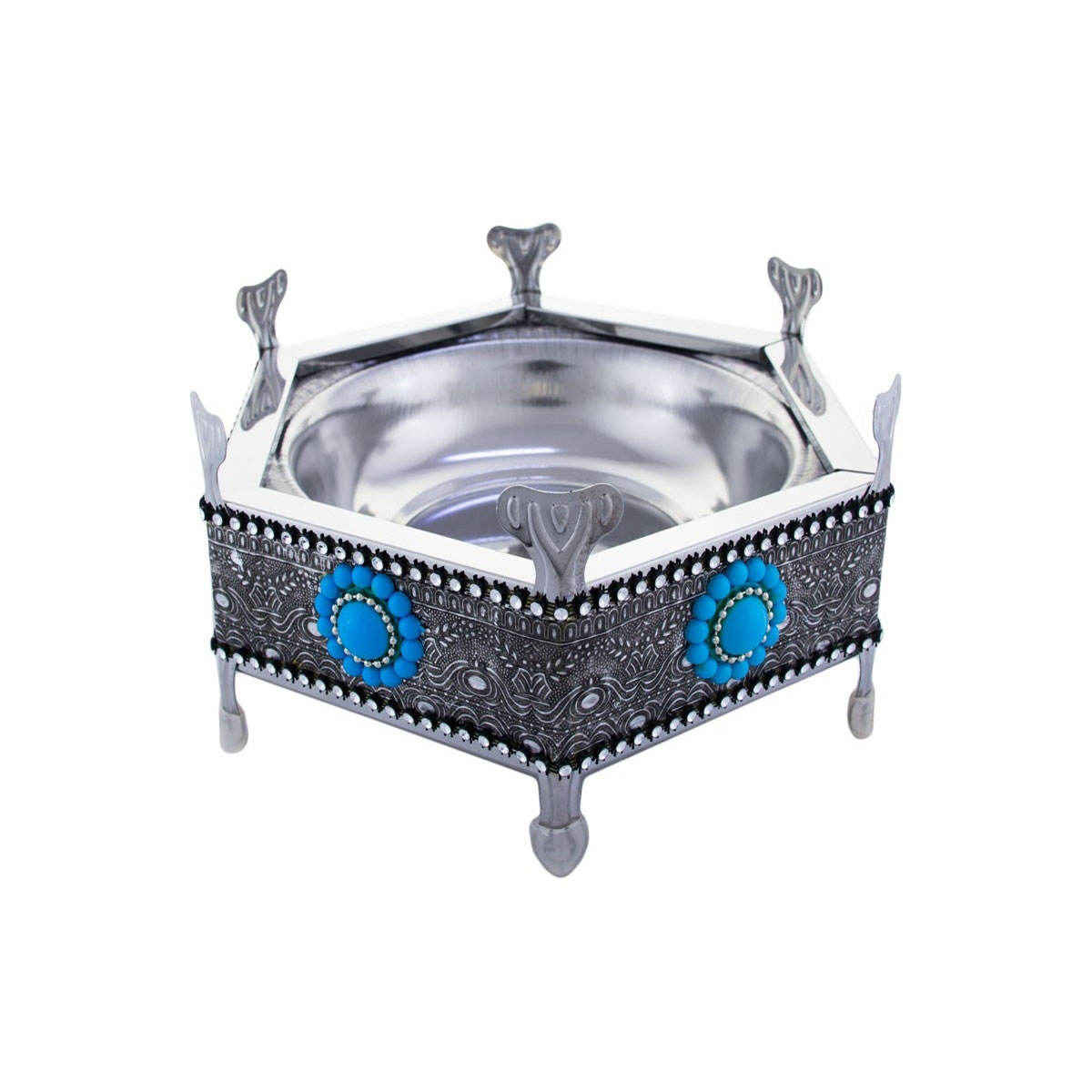 波斯 Manghal Esfand 与 Bakhoor 烟熏炉 – 经典钢制