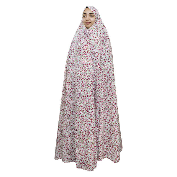 Main image of 伊斯兰礼拜女士查多尔 —— 简约白色，适合祈祷