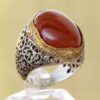 Thumbnail 7: 波斯玛瑙银戒指（男士款，优雅 Super King）