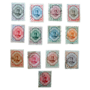 伊朗卡扎尔王朝邮票古董收藏 13 枚