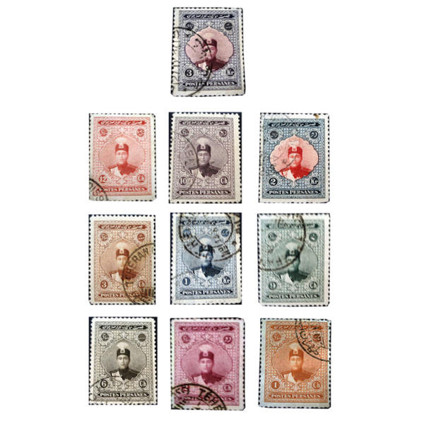 Main image of 伊朗卡扎尔王朝邮票古董收藏 10 枚