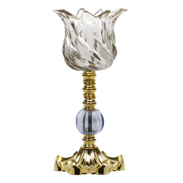 Main image of 波斯水晶烛台 郁金香形 玻璃设计