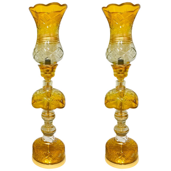 Main image of 波斯水晶吊灯 传统郁金香造型 蜜色款