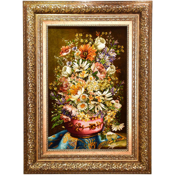 Main image of 手工打结波斯图案地毯 来自塔布里兹 花瓶与花卉图案