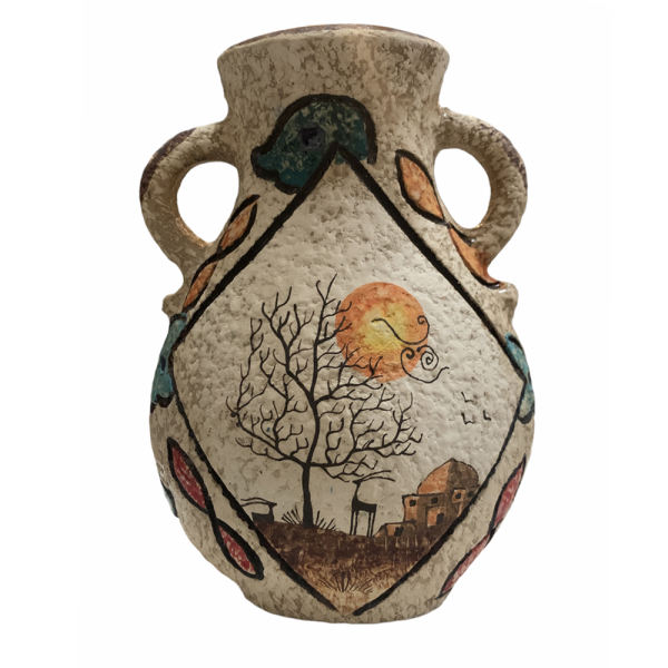 Main image of 手工波斯陶艺装饰花瓶 – 艺术图案 Golha