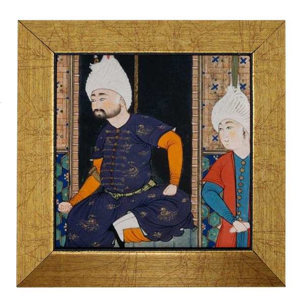 Main image of 装饰性波斯有框陶瓷砖 – 灵感源自波斯史诗《列王纪》：凯伦人物