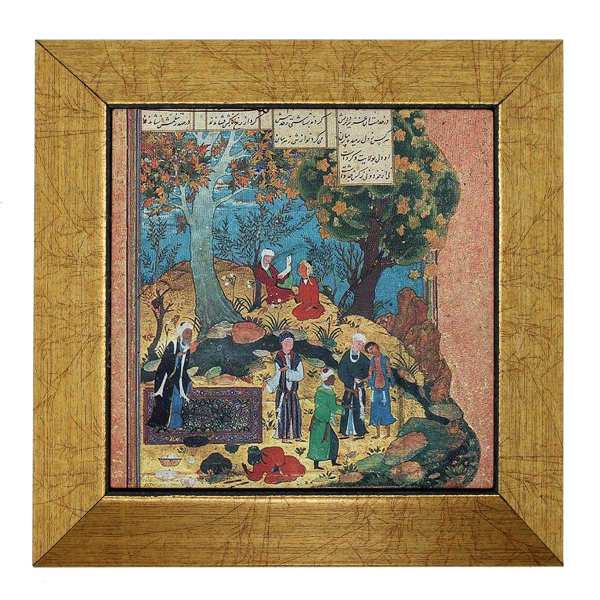 Main image of 装饰性波斯有框陶瓷砖 – 灵感源自波斯史诗《列王纪》：自然