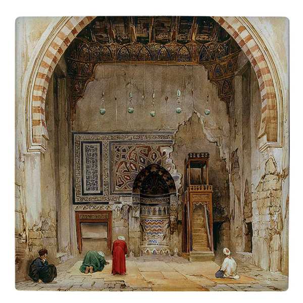 装饰性波斯陶瓷砖 – 灵感源自波斯史诗《列王纪》:巴拉德人物